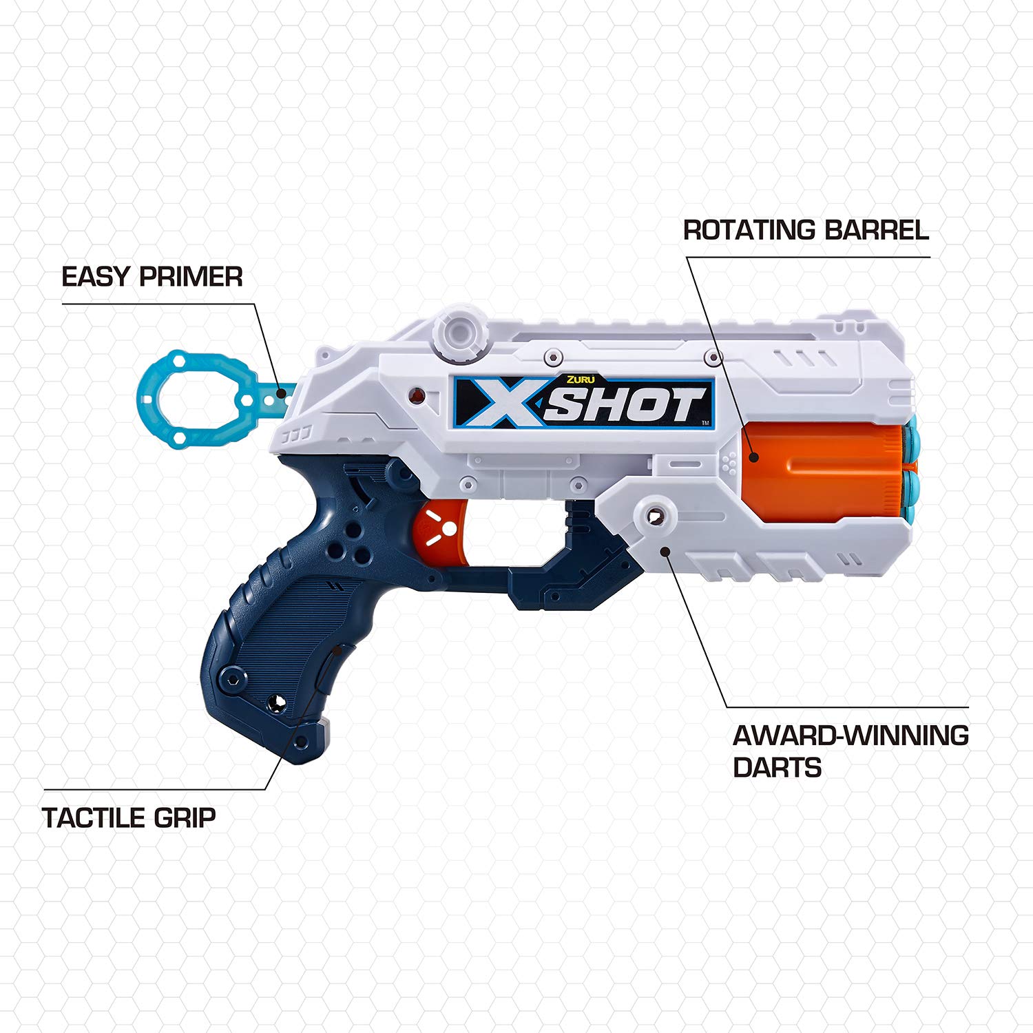 XShot Excel Double Reflex 6 Foam Dart Blaster Combo Pack (16 Darts 6 Cans) by ZURU