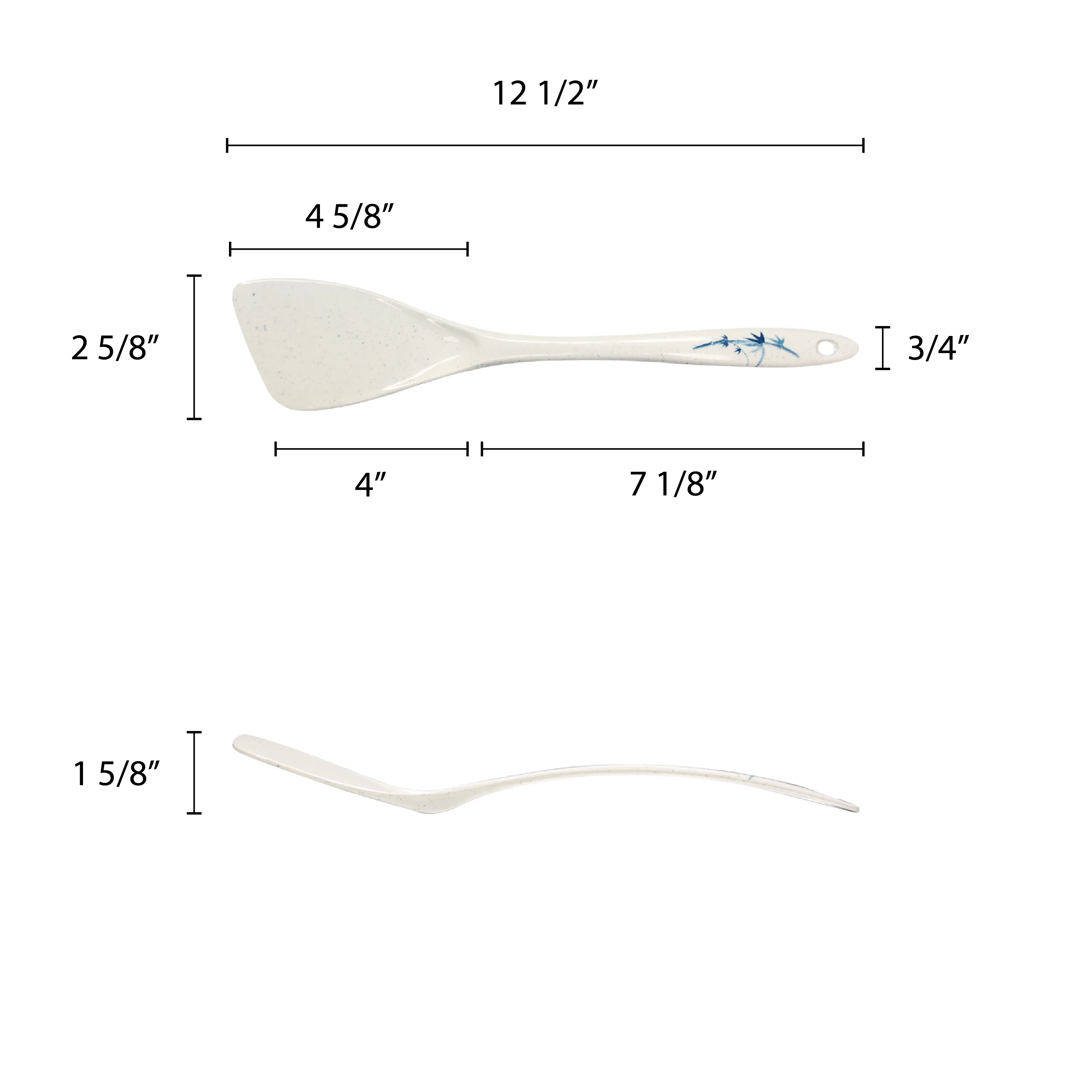 Excellante Blue bamboo melamine dinnerware collection 12 1/2