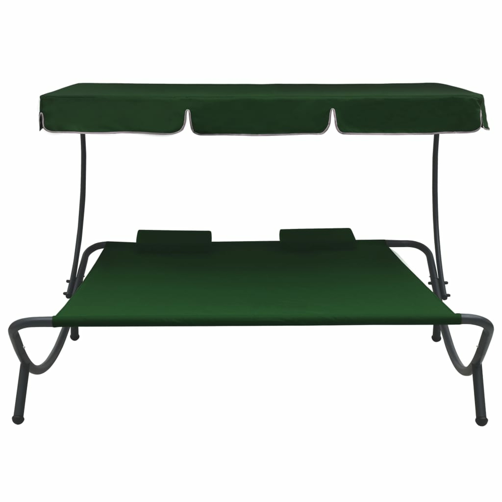 Suzicca Outdoor Bed with Canopy and Pillows Green