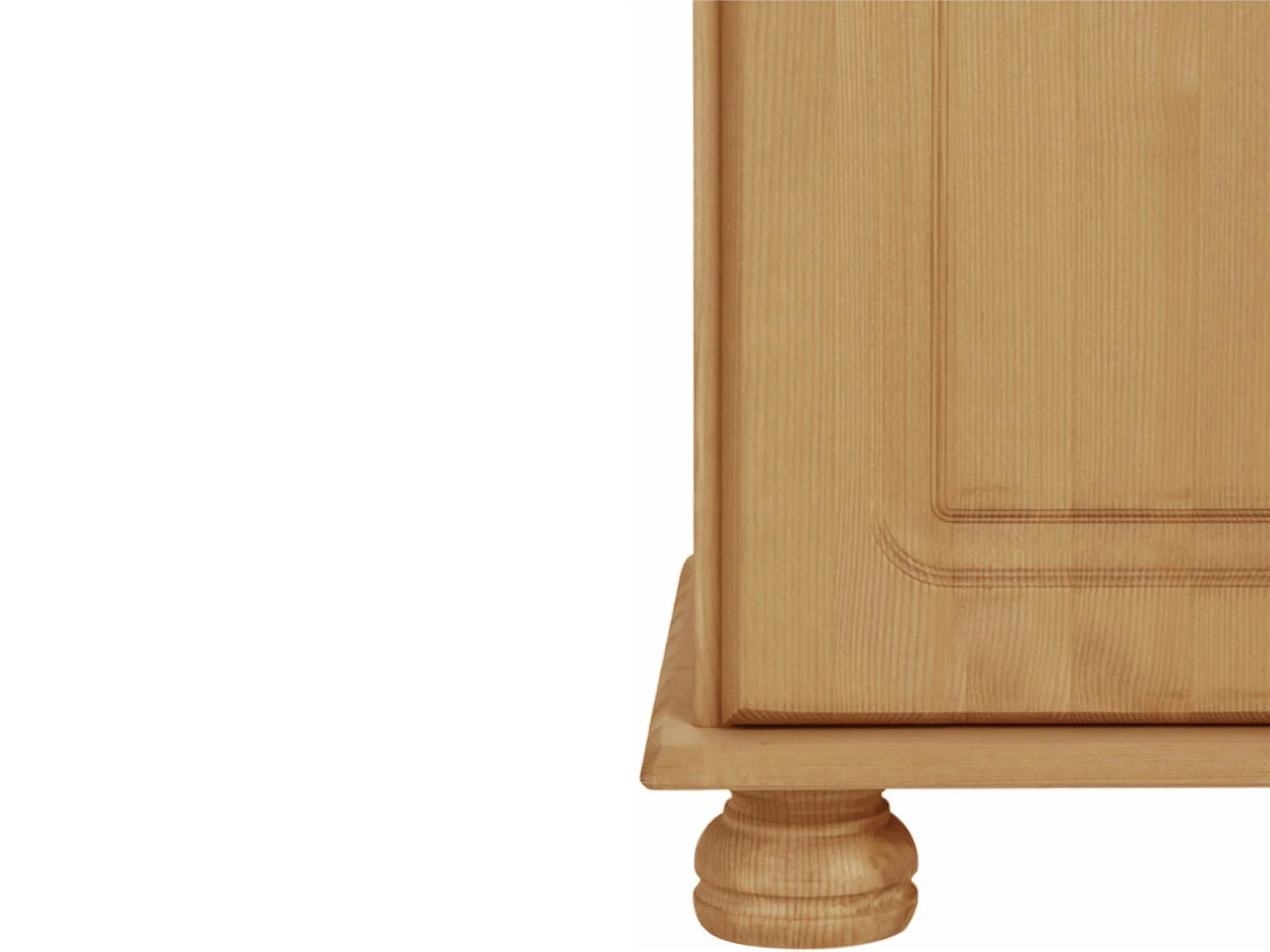 RealRooms Chester Sideboard with 1 Drawer and 1 Cabinet, Stained Brown