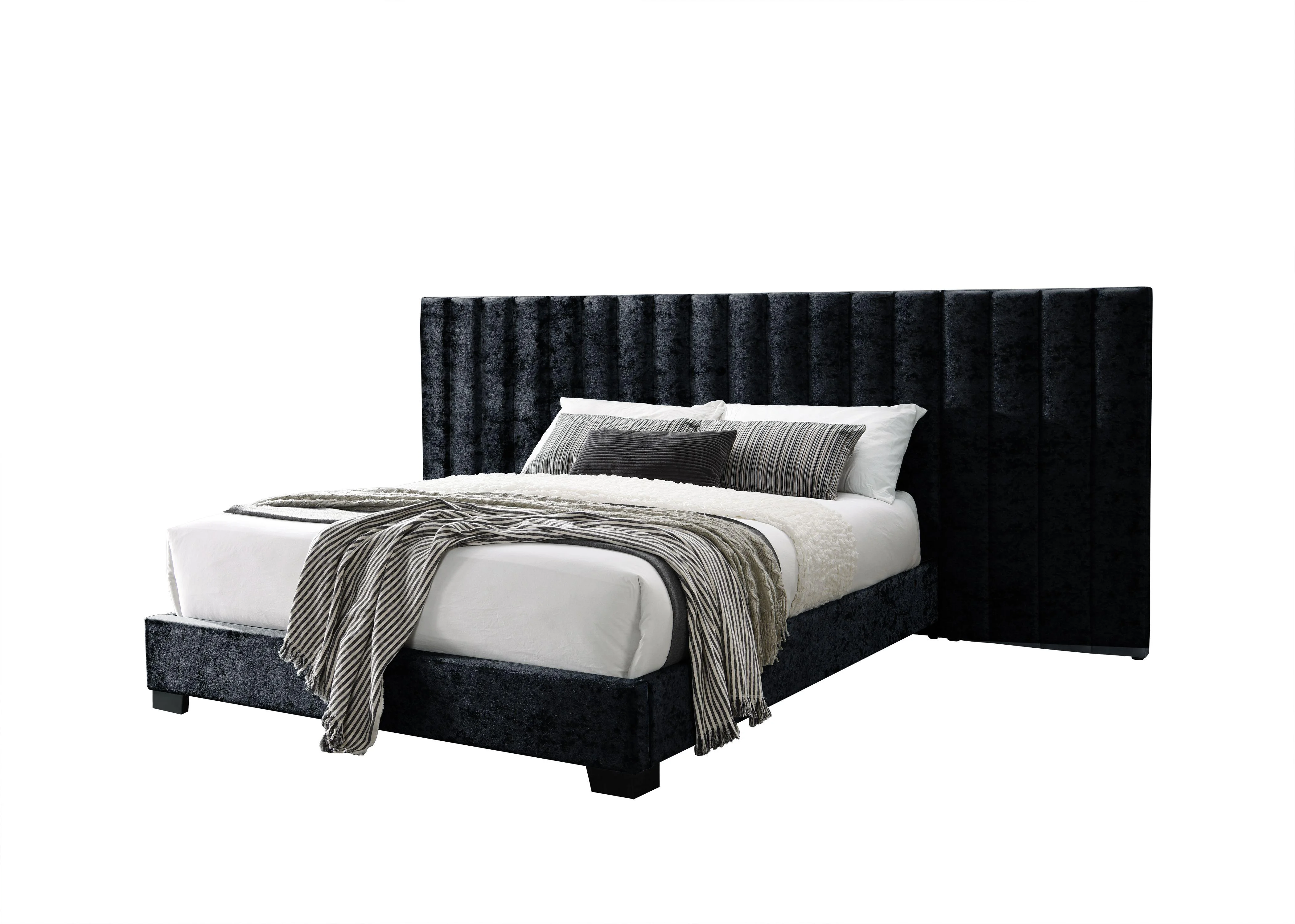 Modern Black Queen 6pcs Bedroom Set by Acme Rivas 27760Q-6pcs
