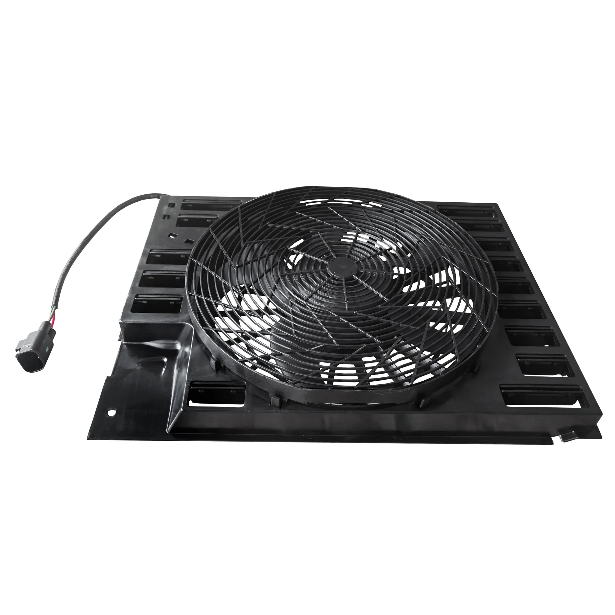A/C Condenser Fan AssemblyFor 2002-2003 BMW 745iFor 2002-2003 BMW 745LiFor 2004-2006 BMW 760iFor 2003-2008 BMW 760Li 64546921379
