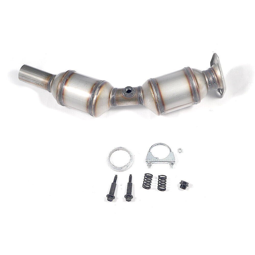 KingFurt Front Catalytic Converter OBD-II for Prius 1.8L 2010-2015 Direct Replacement Ceramic Stainless Steel 22 inches length