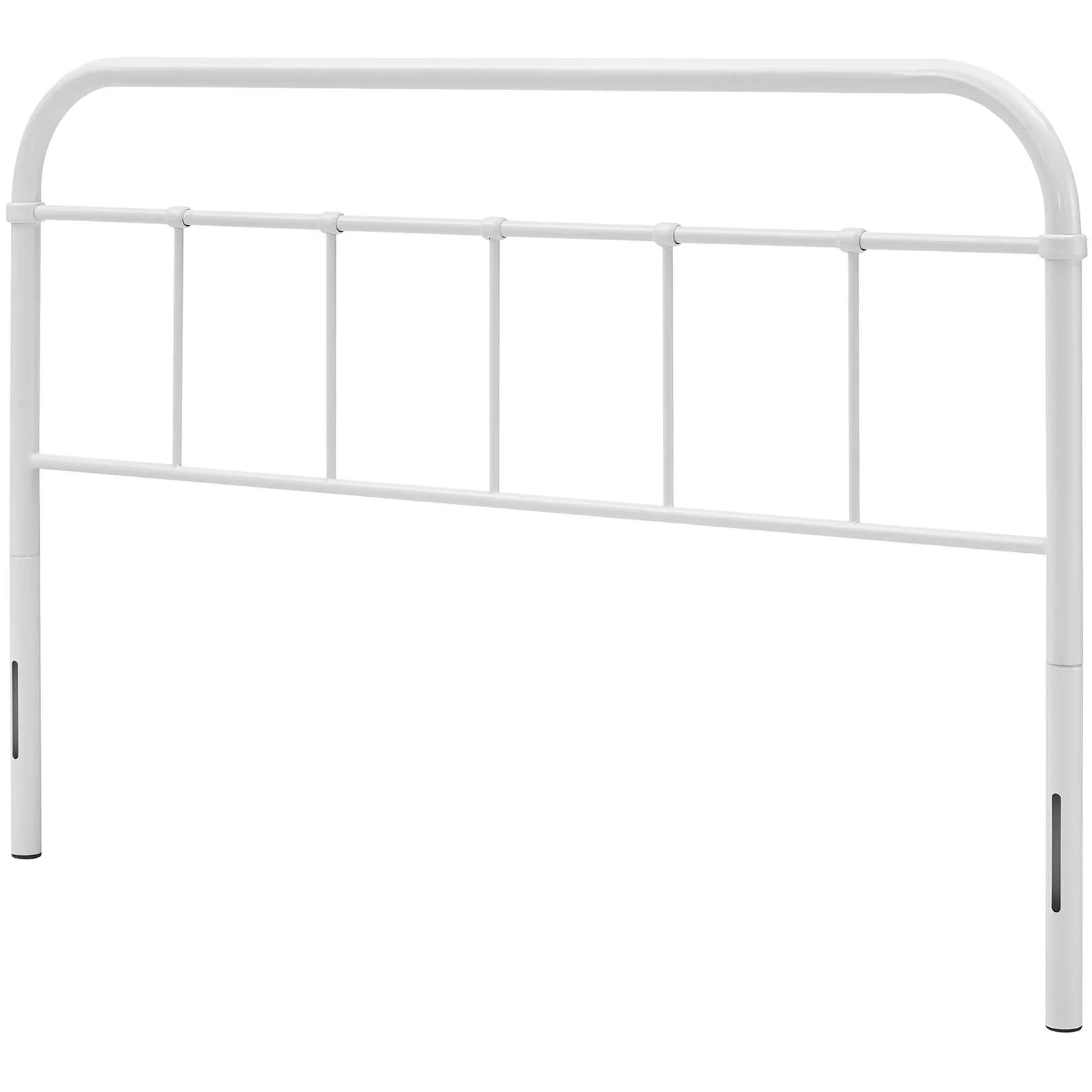 Mod Uptown Modern Farmhouse Metal Headboard, King, White