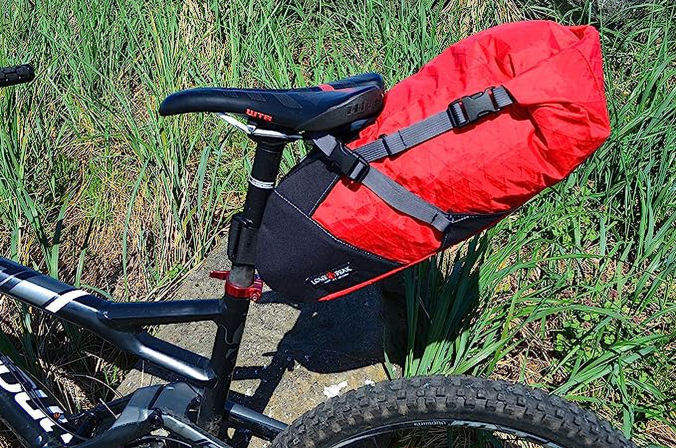 Lone Peak Expediton 3-Roll Bicycle Seat Pack Red