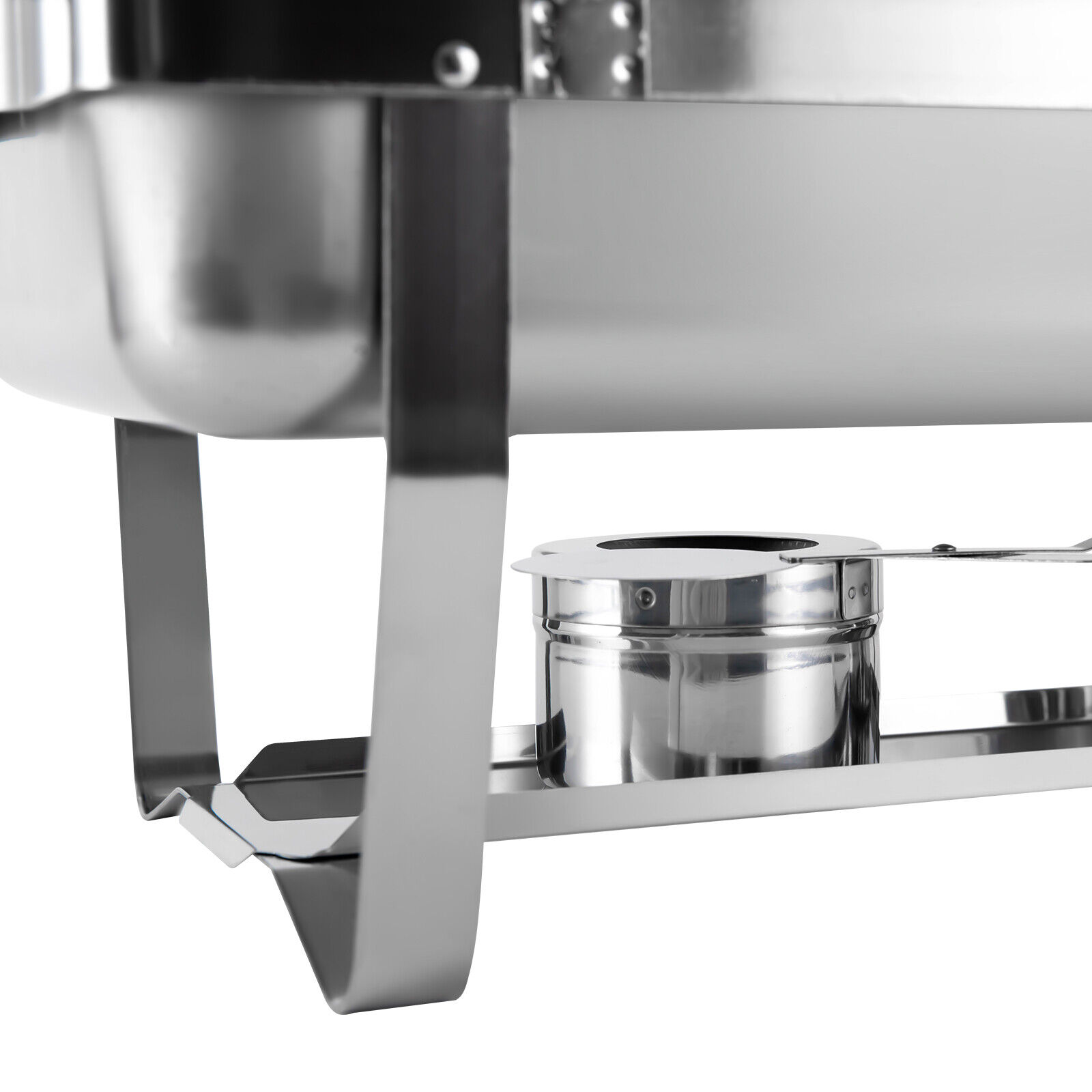 Miumaeov 9.5QT Stainless Steel Catering Chafer Chafing Dish Sets Rectangular Buffet Warmer with Fuel Holder and Lid