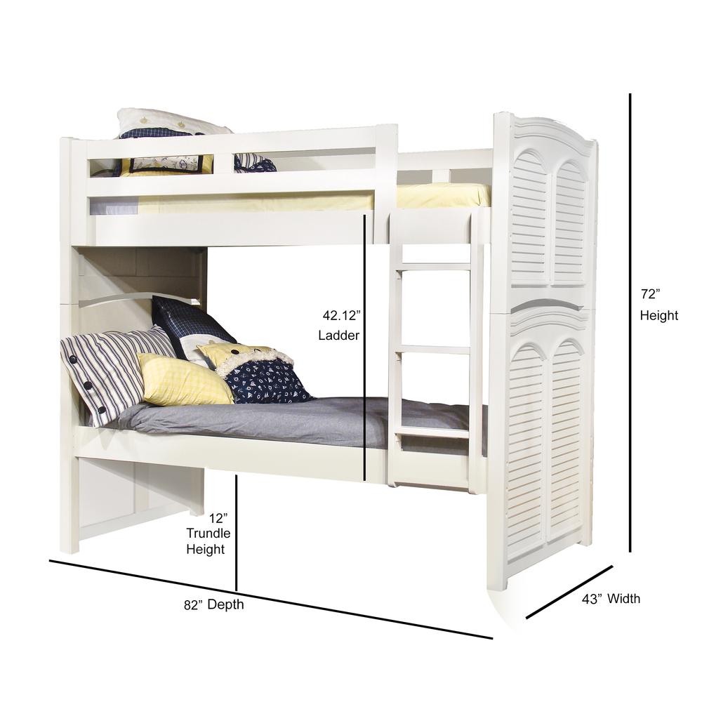 American Woodcrafters Cottage Traditions 3/3 Bunk Bed (without trundle)