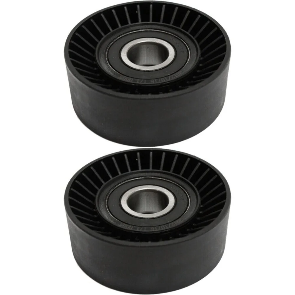 Set of 2 Accessory Belt Idler Pulleys Upper Coupe Sedan for Ram 1500 2500 Pair