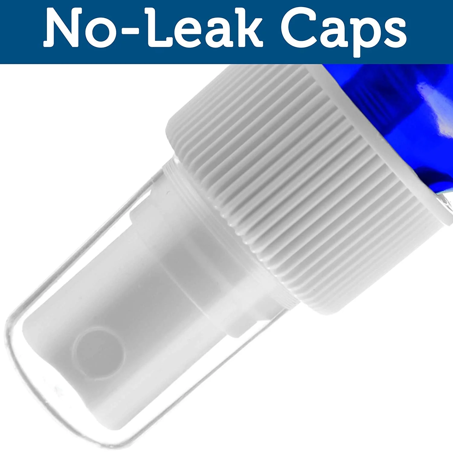 Global Cobalt Blue 2oz White Mist Sprayer Bottle (60ml) Pack of 24