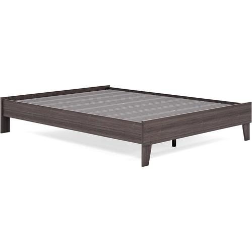 Brymont -Century Modern Queen Platform Bed, Dark Gray