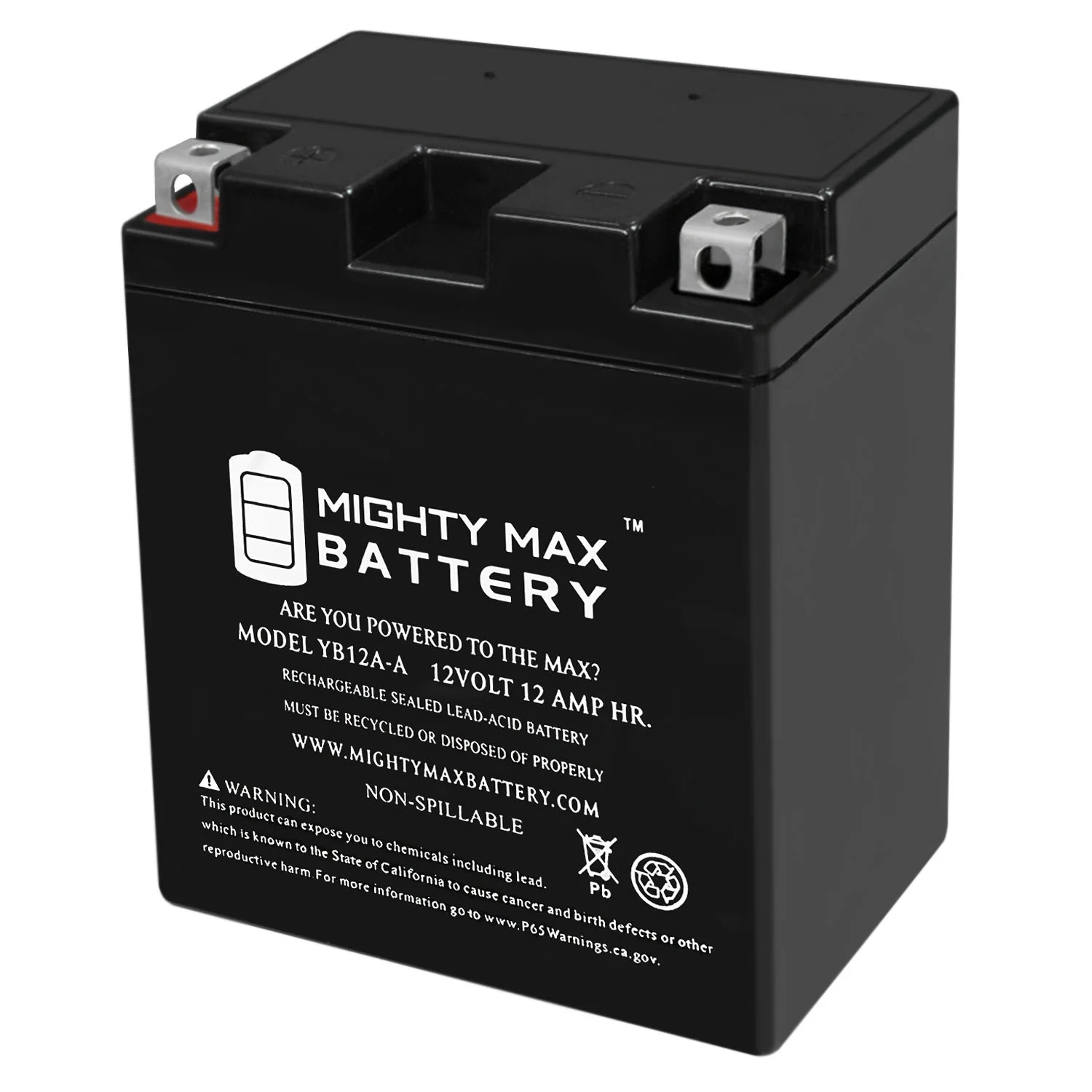 YB12A-A 12V 12AH Replacement Battery Compatible with Honda CB550K 75-78