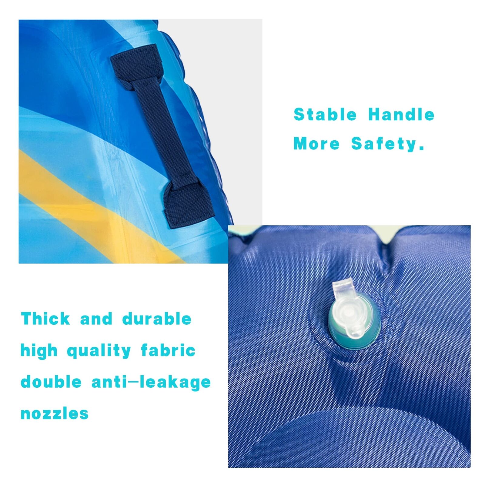 Inflatable Foldable Floating Bed Float Surfboard Beach Swimming Pool Raft Water