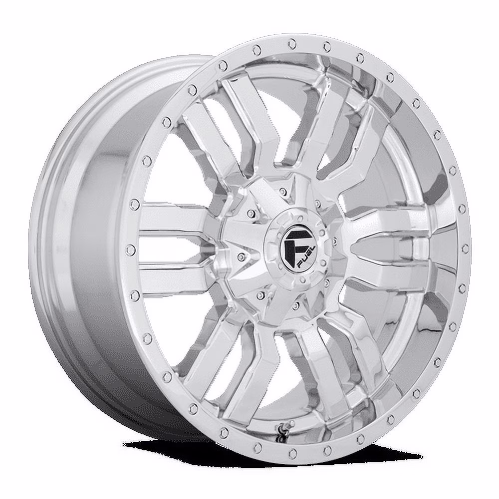 Fuel 1PC Aluminum Rim D631 SLEDGE 20X10in Chrome Plated Finish, D63120007047