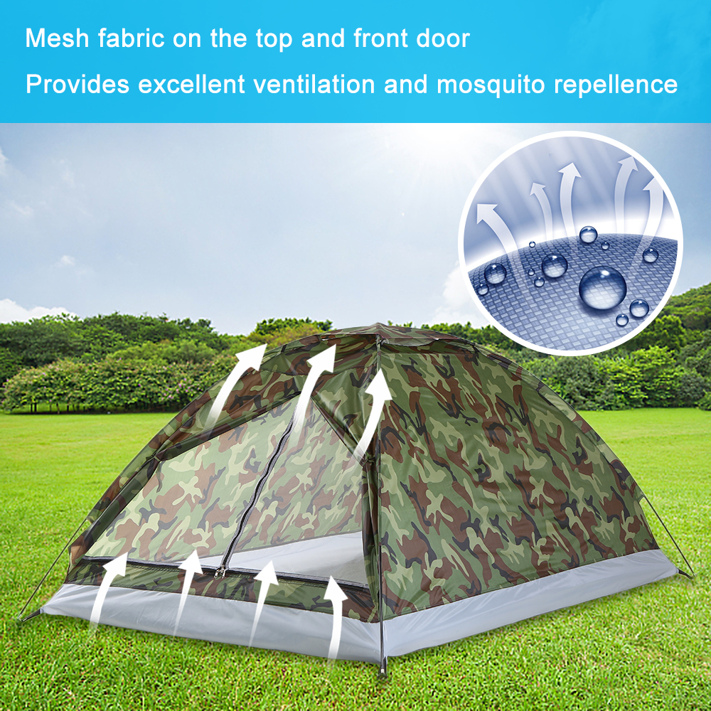 Shinysix Outdoor Tent,2 Person Layer Layer Tent 2 Person Portable Tent