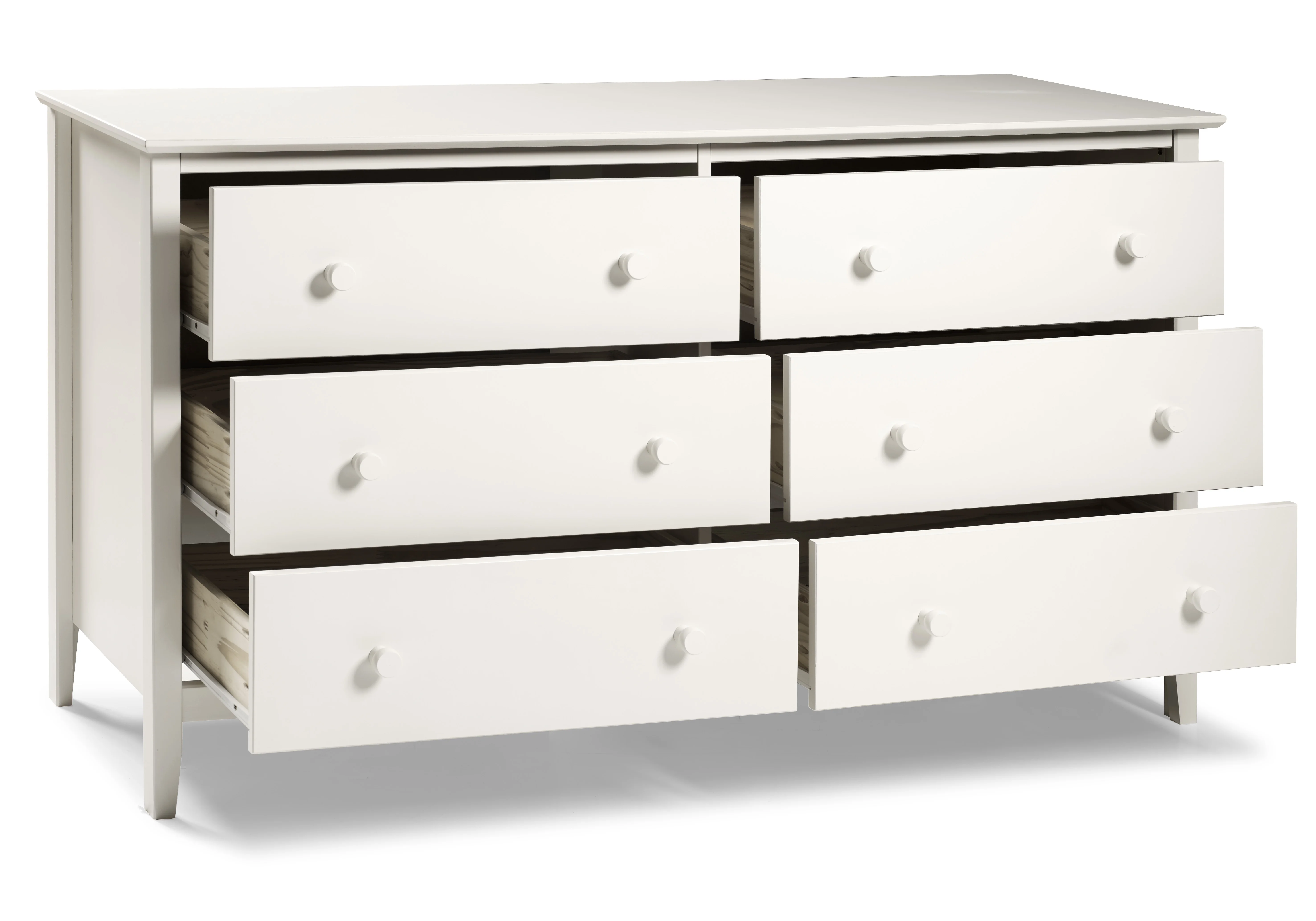 Alaterre Simplicity 6-Drawer Dresser, White