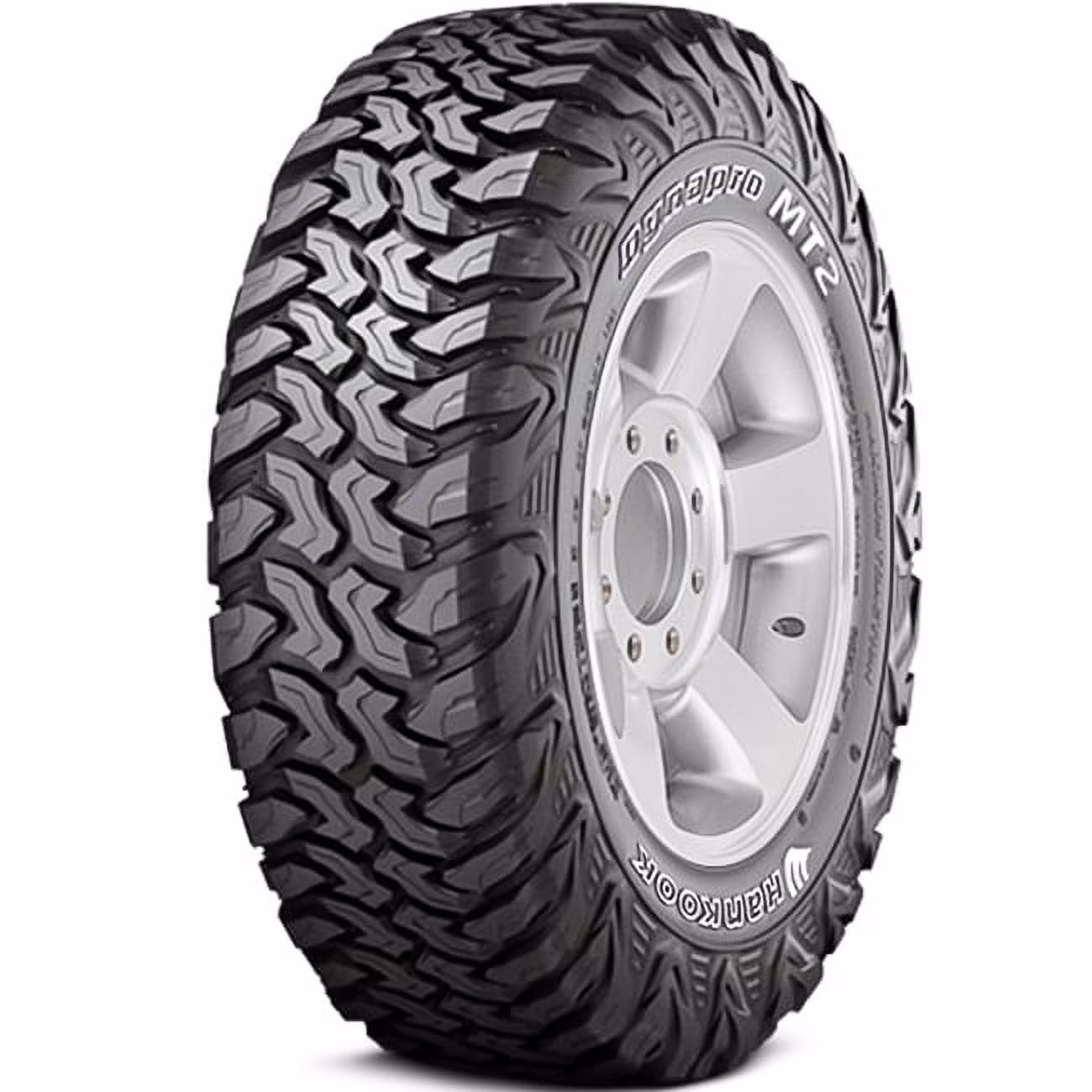Pair of 2 (TWO) Hankook Dynapro MT2 LT 305/70R16 Load E (10 Ply) (OWL) M/T Mud Tires