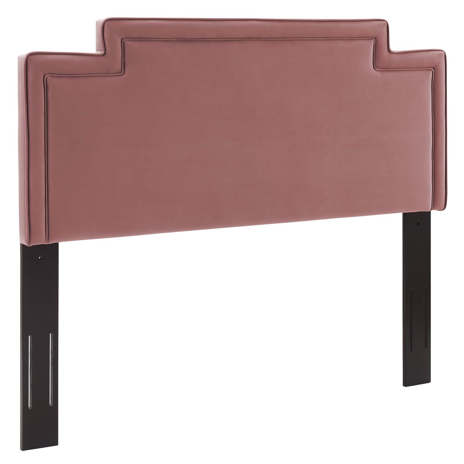 Modway Transfix Performance Velvet King/California King Headboard in Dusty Rose
