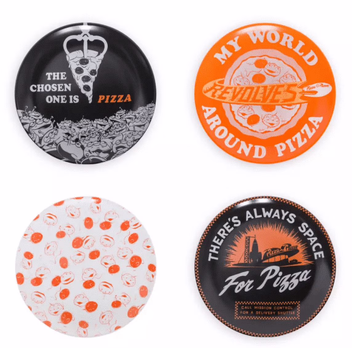 Disney Parks Pizza Planet Plate Set of 4 &ndash; Toy Story Alien New With Tag