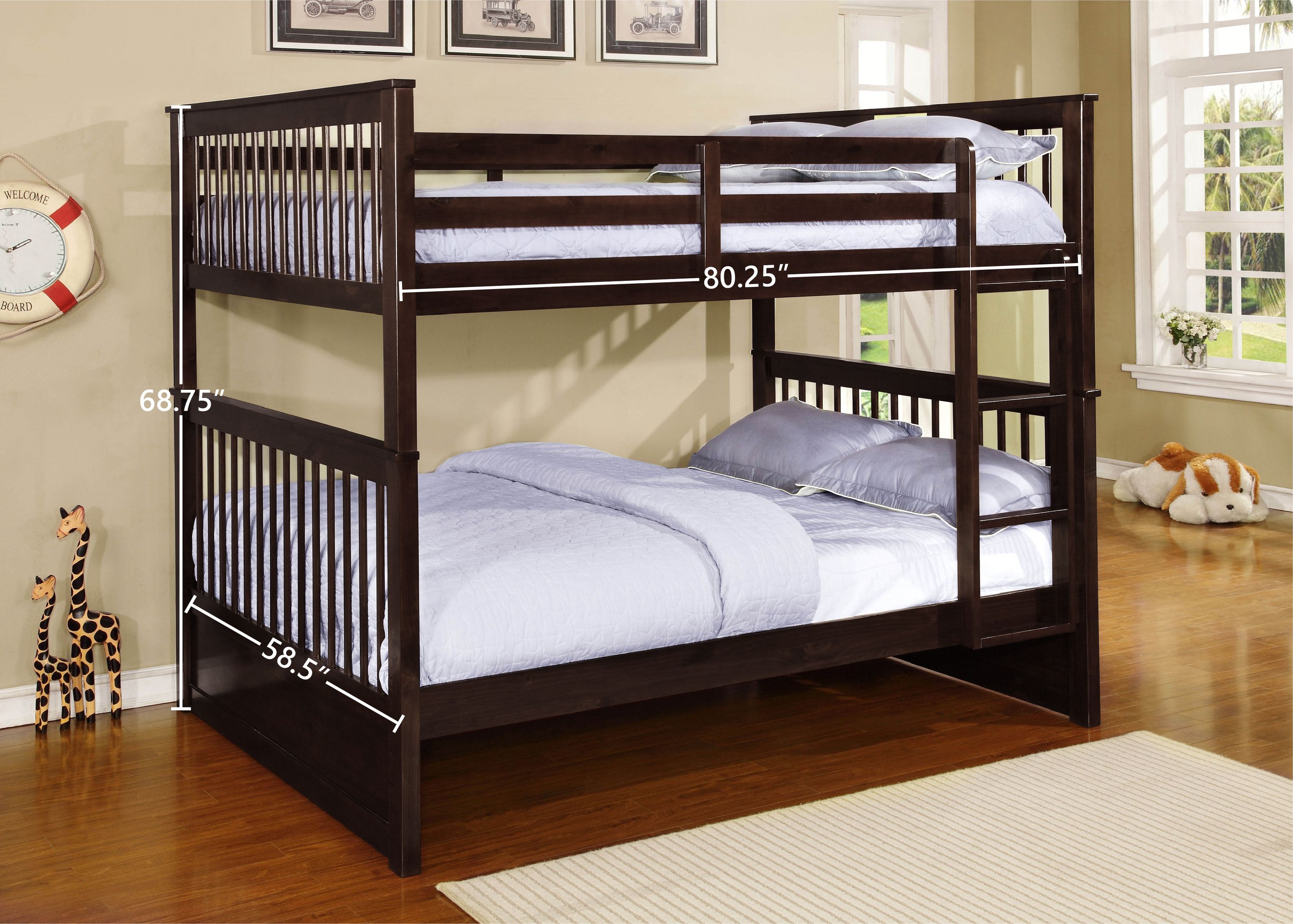 Conway Convertible Full Over Full Bunk Bed (Optional Trundle/Storage)