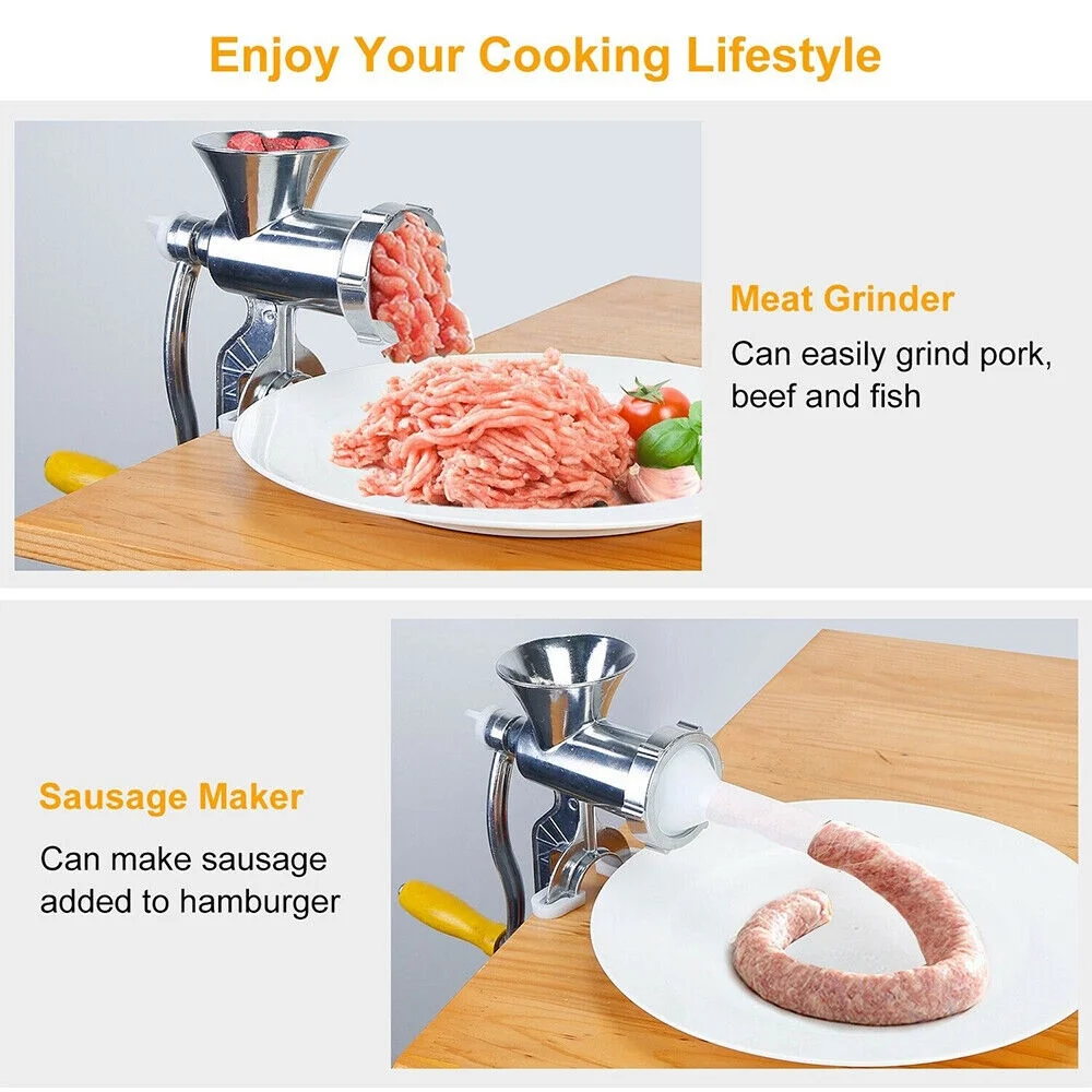 JahyShow Versatile Manual Meat Grinder - Perfect for Making Sausages and Noodles at Home