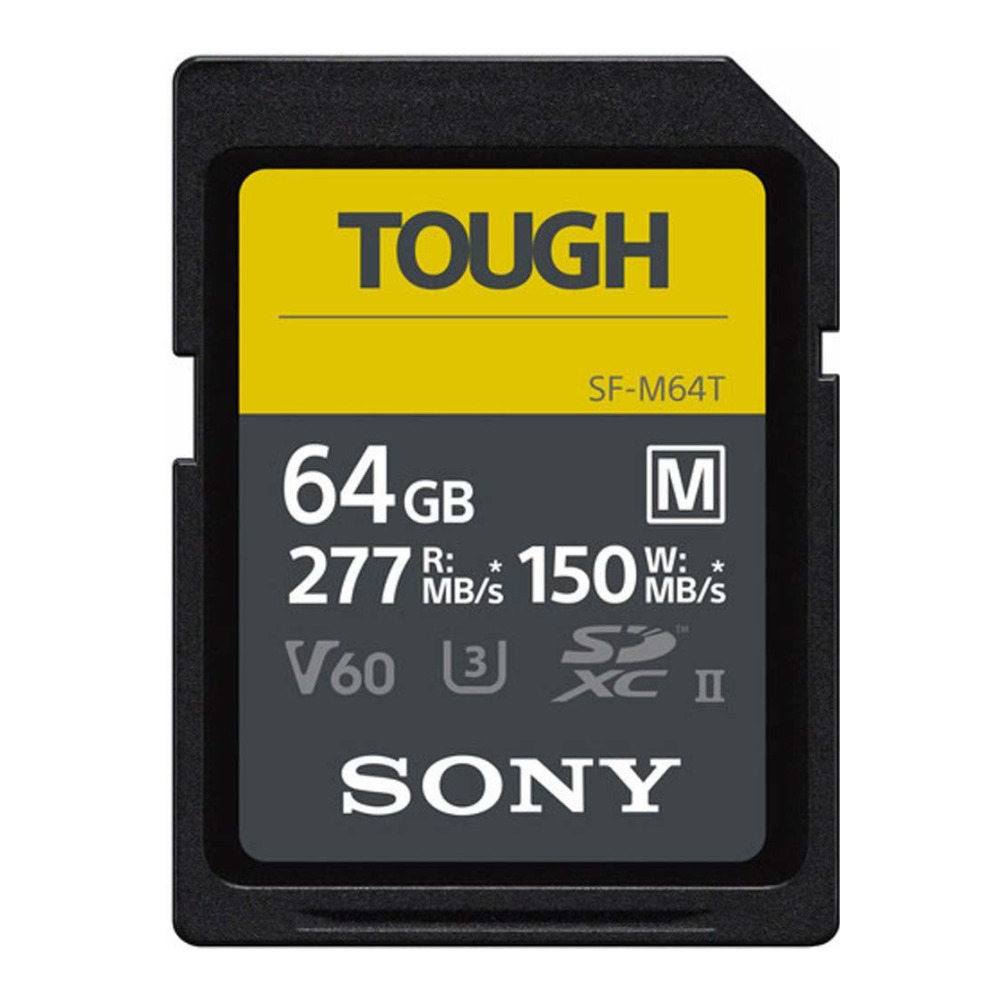 Sony 64GB SF-M Series High Speed Tough SD Card with Sony UHS-II USB 3.1 SD Card Reader bundle