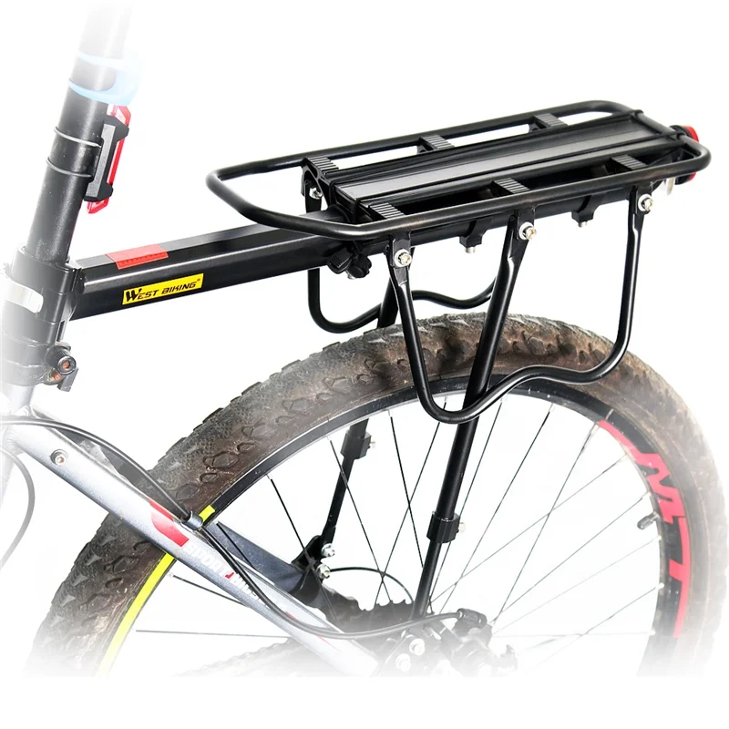 West Biking 110Lb Capacity Bike Cargo Rack Adjustable Bicycle Rear Rack with Reflective