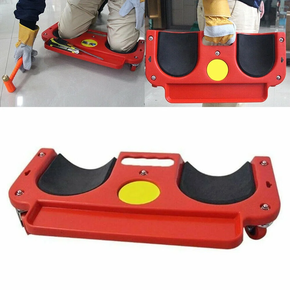 Rolling Wheeled Knee Pads Platform Knee Pad Wheels Floor Tiles Workers' Tools For Kneeling Work to Protect the Knee