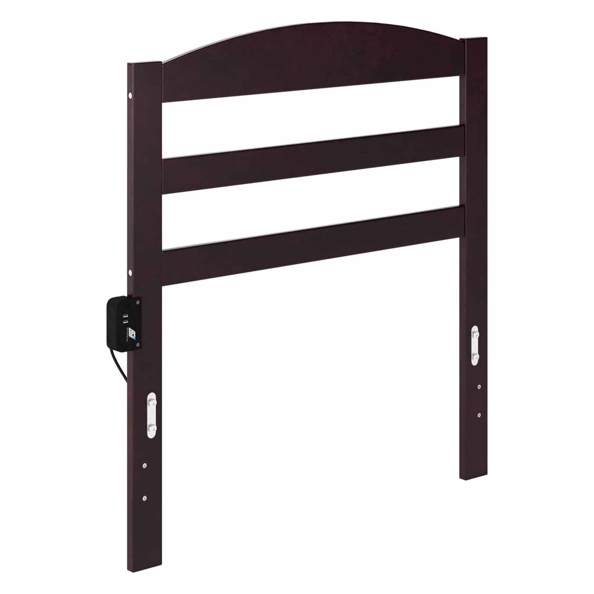 Warren, Arched Horizontal Slat Wood Headboard, Twin, Espresso