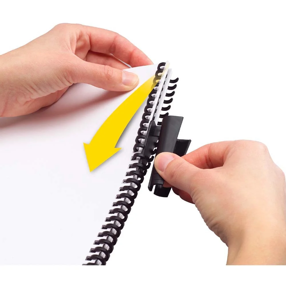 GBC, SWI2515701, ProClick Pronto Spine Cassettes, 100 / Box, Black