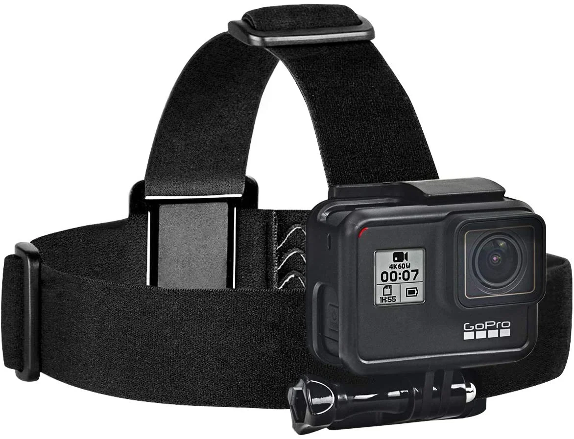 Head Strap Mount Compatible with GoPro GoPro Hero 10, 9, 8, Hero 7 Black, 7 Silver, 7 White, Hero 6, 5, 4,