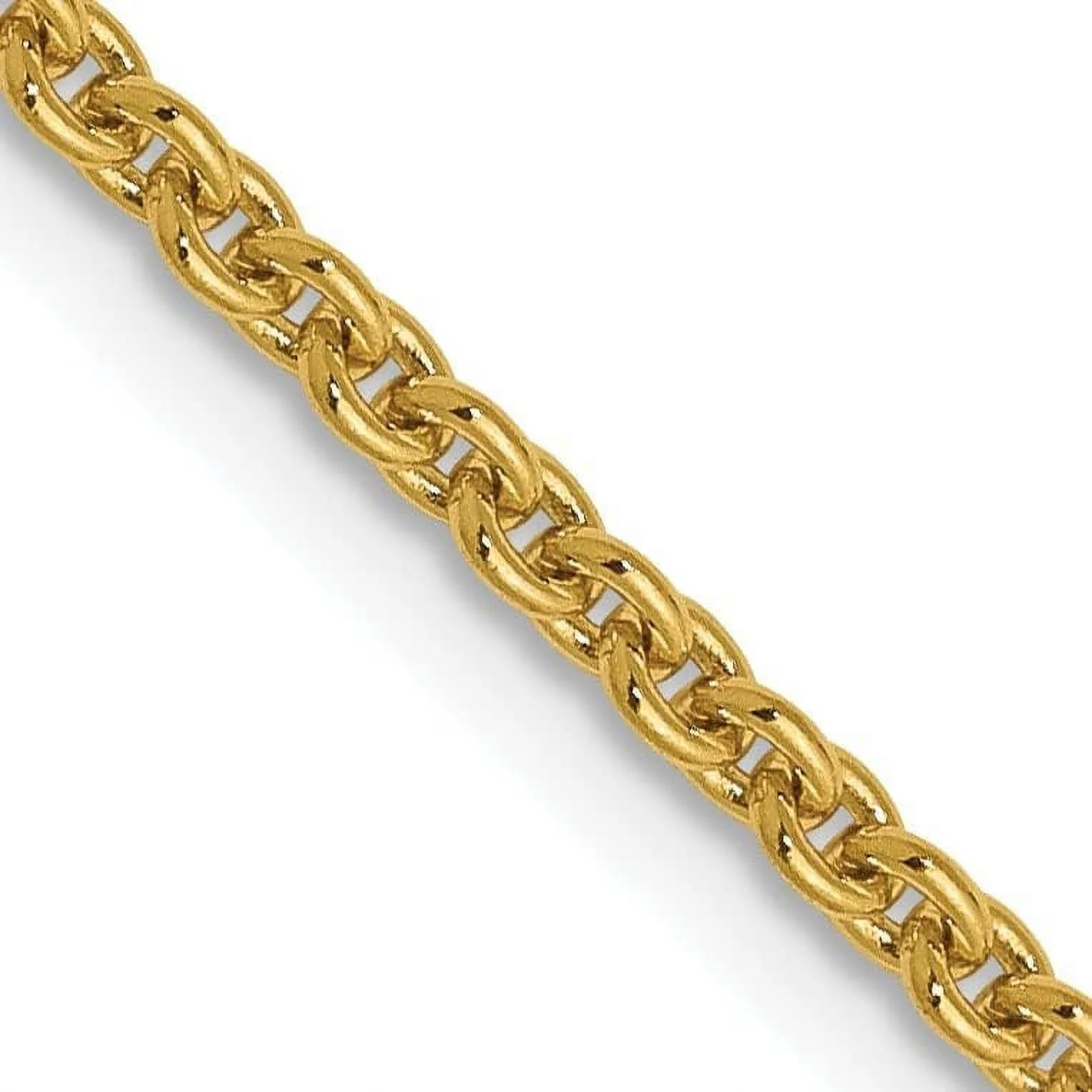 Avariah Diamonds 14K Yellow Gold 2.2mm Round Cable Chain - 18
