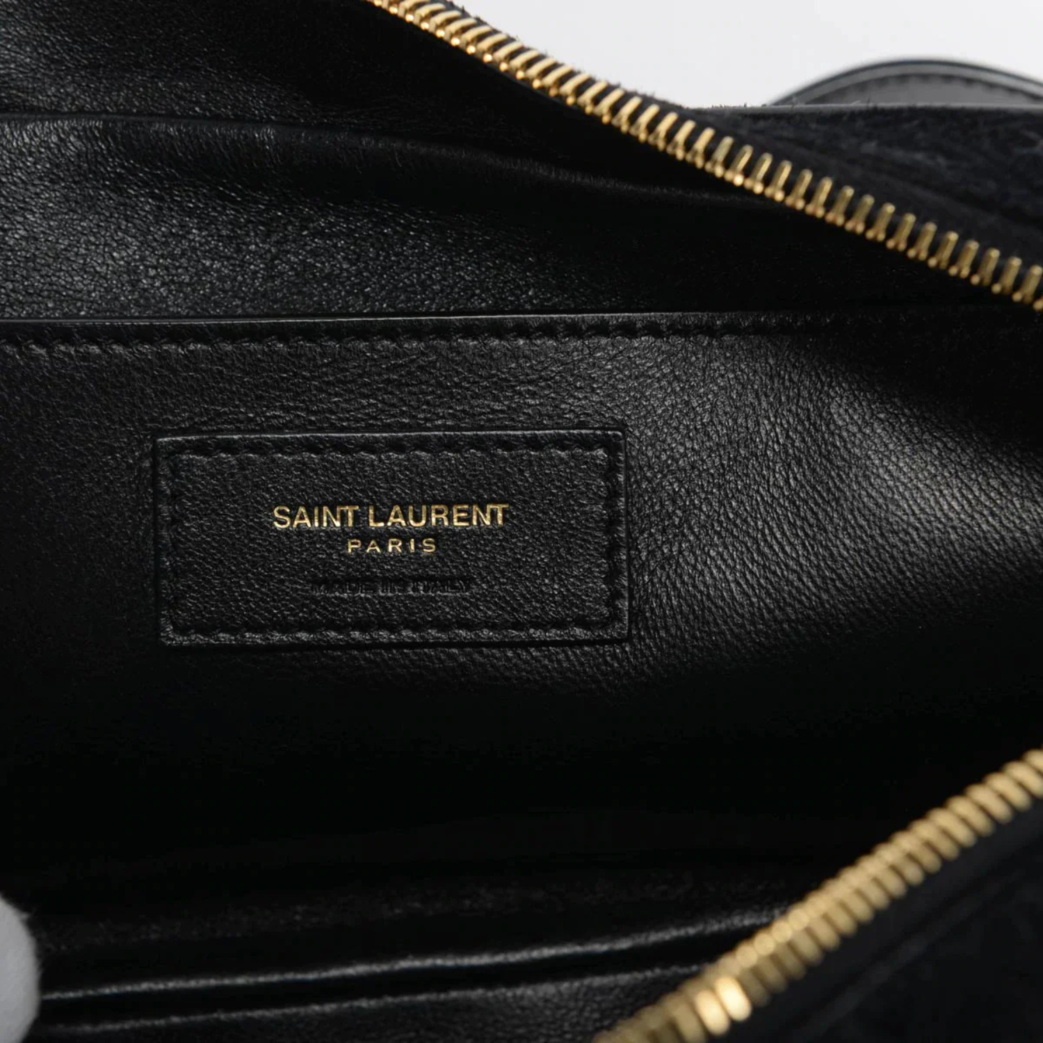 New Saint Laurent YSL King Palm Suede Monogram Black Camera Bag 568608