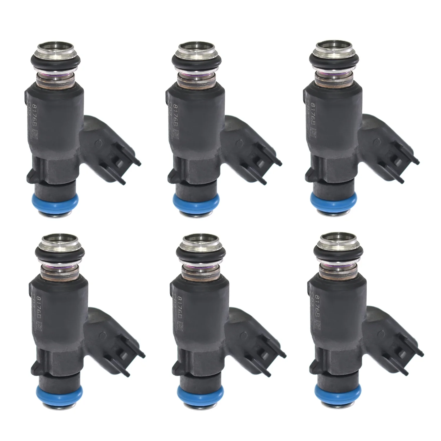 AiBaoQi 6pcs Fuel Injectors 12592648 FJ10631 217-2299 For Pontiac Montana Pontiac G6 Chevrolet Uplander Monte Carlo Malibu Impala Buick Terrazza Lucerne Saturn Relay Aura Vue V6
