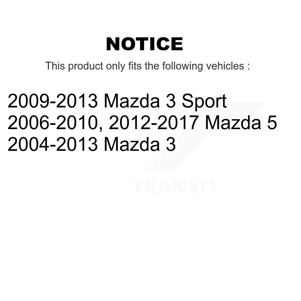 Transit Auto - Front Left (Driver) Steering Tie Rod End & Boot Kit For Mazda 3 5 Sport K7B-100063
