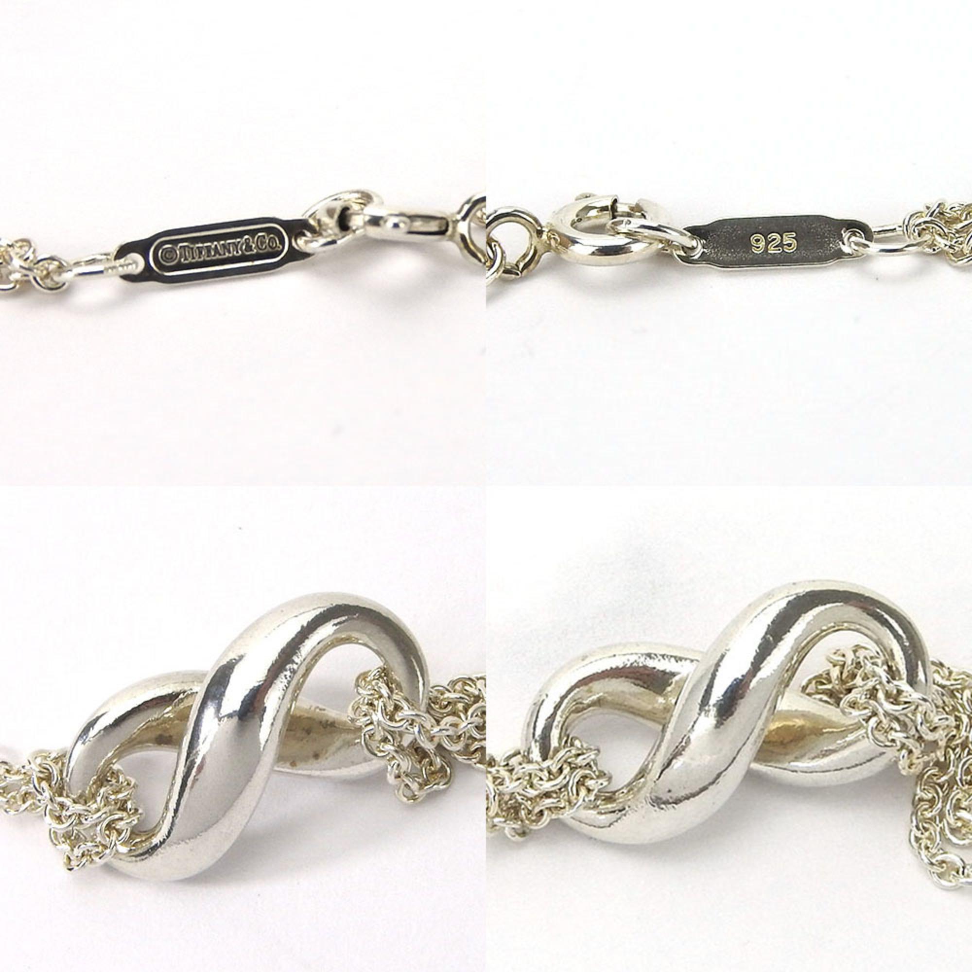 Pre-Owned Tiffany Necklace Pendant Infinity Double Chain Approx. 7.5g Silver SV925 Accessory Women's TIFFANY＆Co. jewelry accessories necklace pendant infinity (Good)