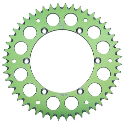 Primary Drive Rear Aluminum Sprocket 51 Tooth Green for Kawasaki KX500 1987-2004
