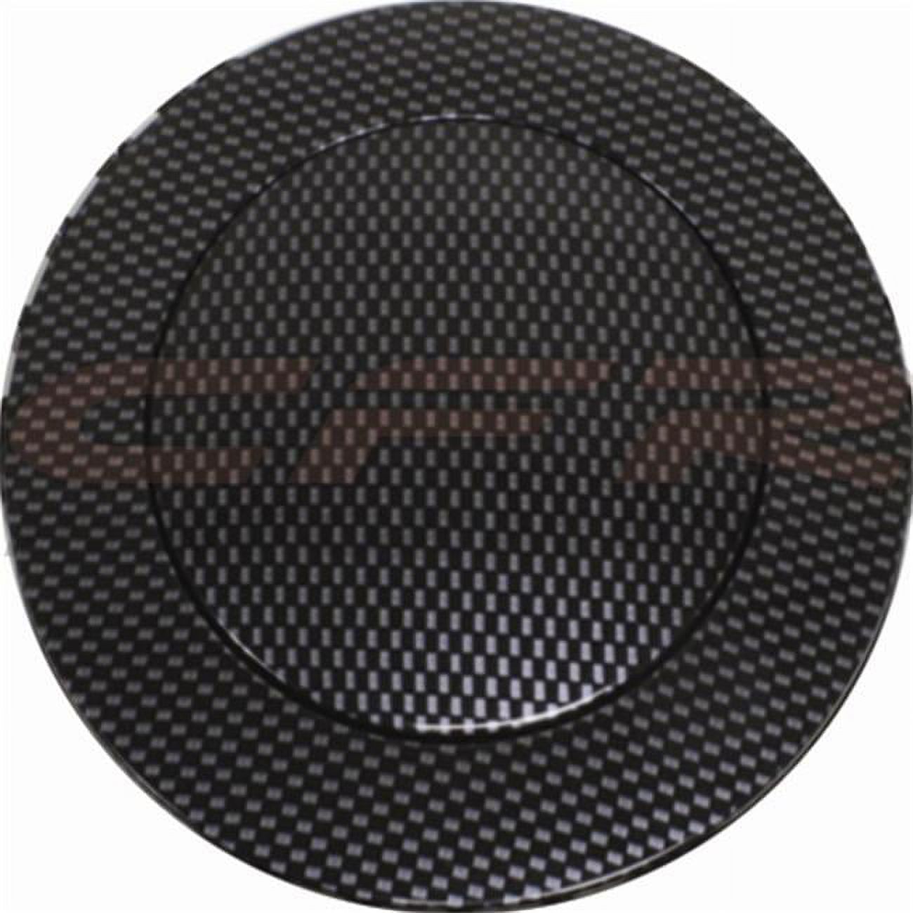 CFR HZ-5500-H 1967-94 Chevy, GM Aluminum Steering Wheel Horn Button with Carbon Hydrographic Design - 9 Hole