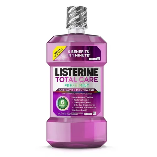 Listerine Total Care Teeth Defense Anticavity Mouthwash - 1 Litre, 3 Pack