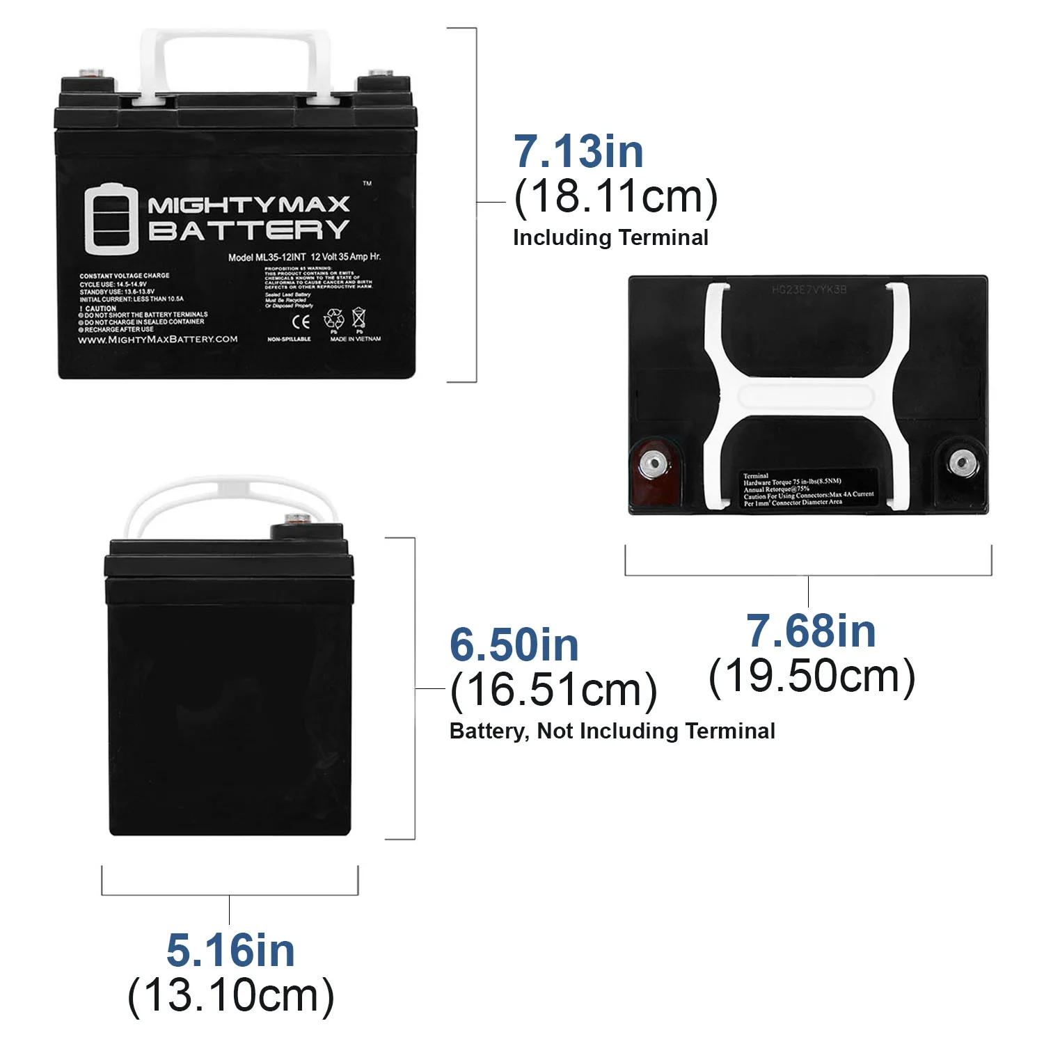 12V 35AH SLA INT Battery Replaces Ventura 4 DLX Scooter - 2 Pack