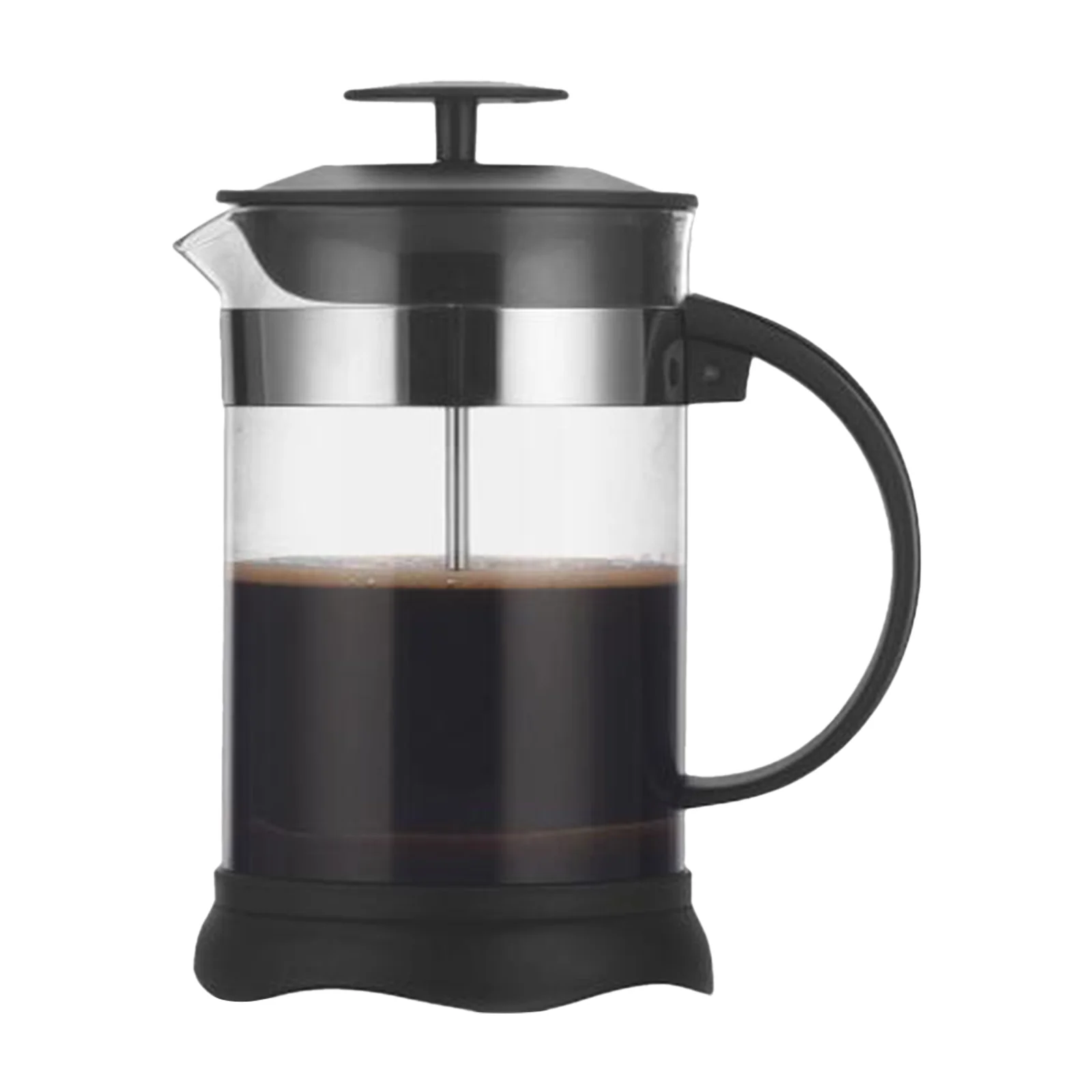 Arealer French Press Coffee&Tea Maker Heat Resistant Borosilicate Coffee Pot for Home Office High-Density Stainless Steel Filter, 800ml