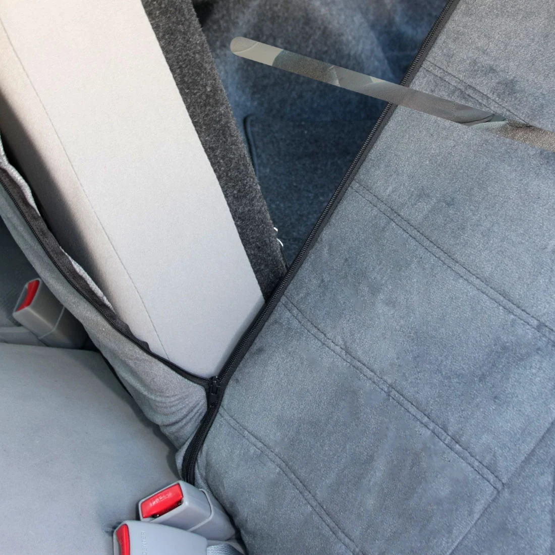 New Semi Custom Premium Grade Grey Velour Car Truck Seat and Steering Wheel Covers Full Set No Shipping Cost