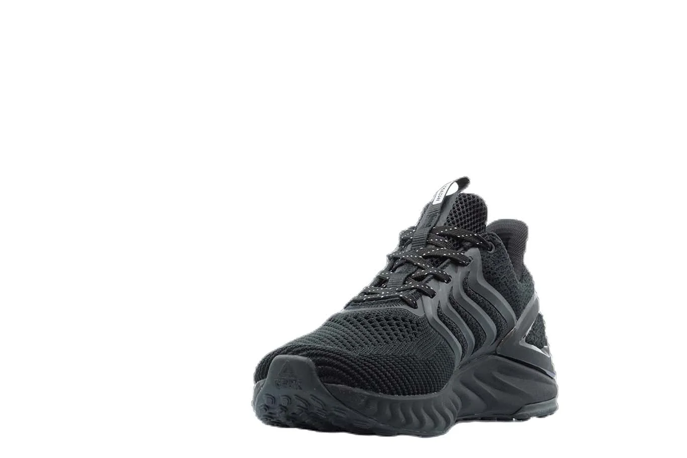 [E92557] Mens Peak Taichi Natural Black Running Shoes - 6