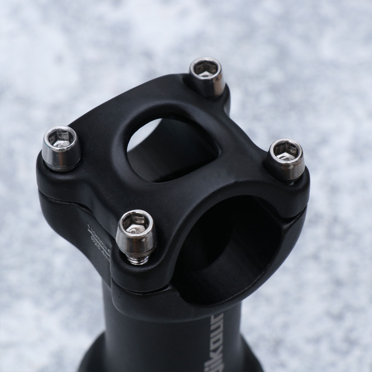 Aluminum Alloy Adjustable Angle Bike Handlebar Stem Handlebar Extension Riser Bike Cycling Parts 25.4 x 110 (Black)