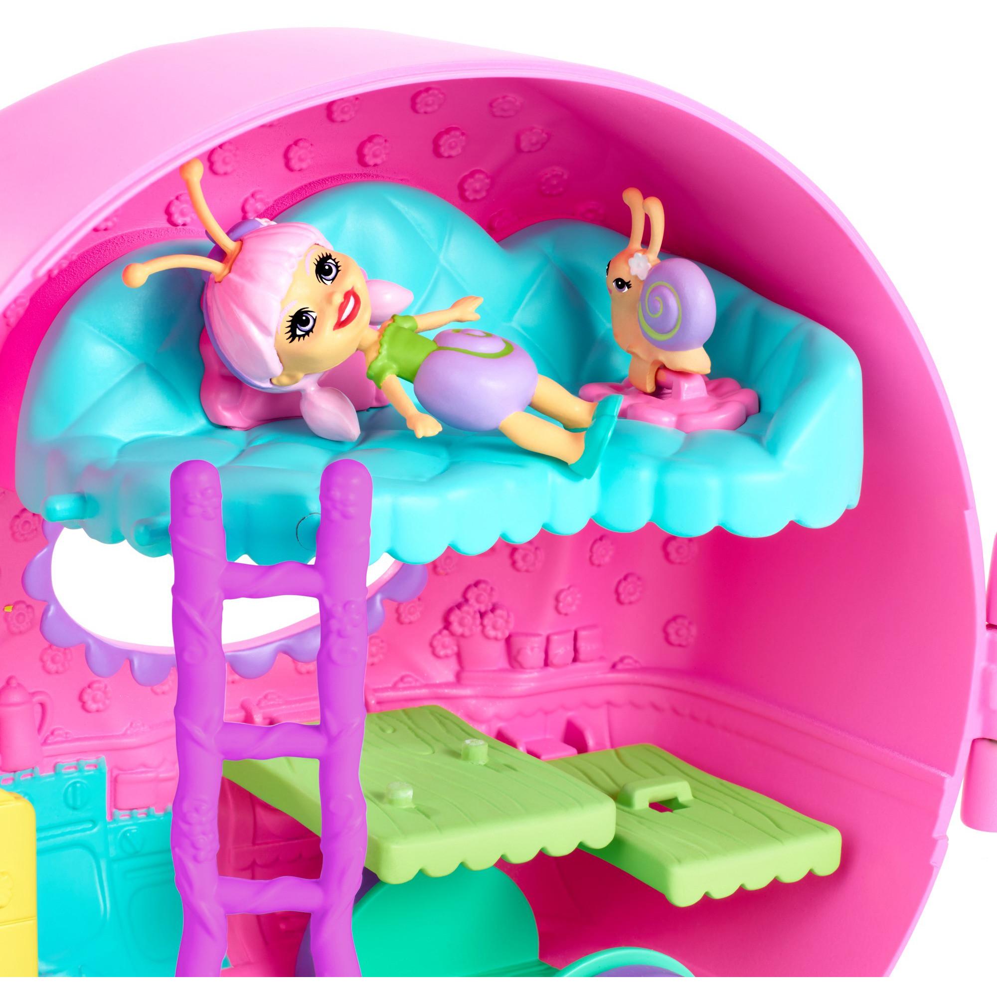 Enchantimals Slow-mo Camper Vehicle Playset with Saxon Snail Doll