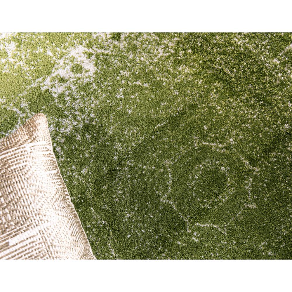 Unique Loom Wells Bromley Rug Green/Ivory 7' 10