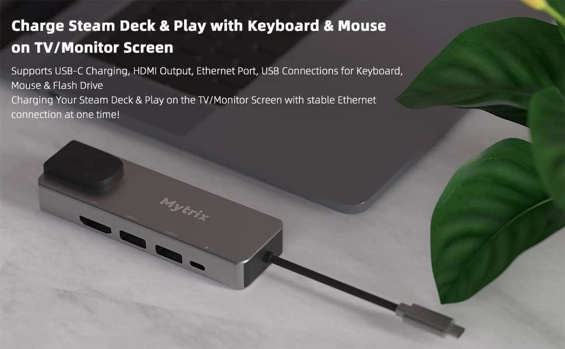 Steam Deck Travel Accessories 6-IN-1 Complete Set Mytrix Hard Carrying Storage All Protective Anti Shock Messenger Bag Soft Lining Fit Steam Deck Console, Charger & Accs (Slim Keyboard & SD Card)