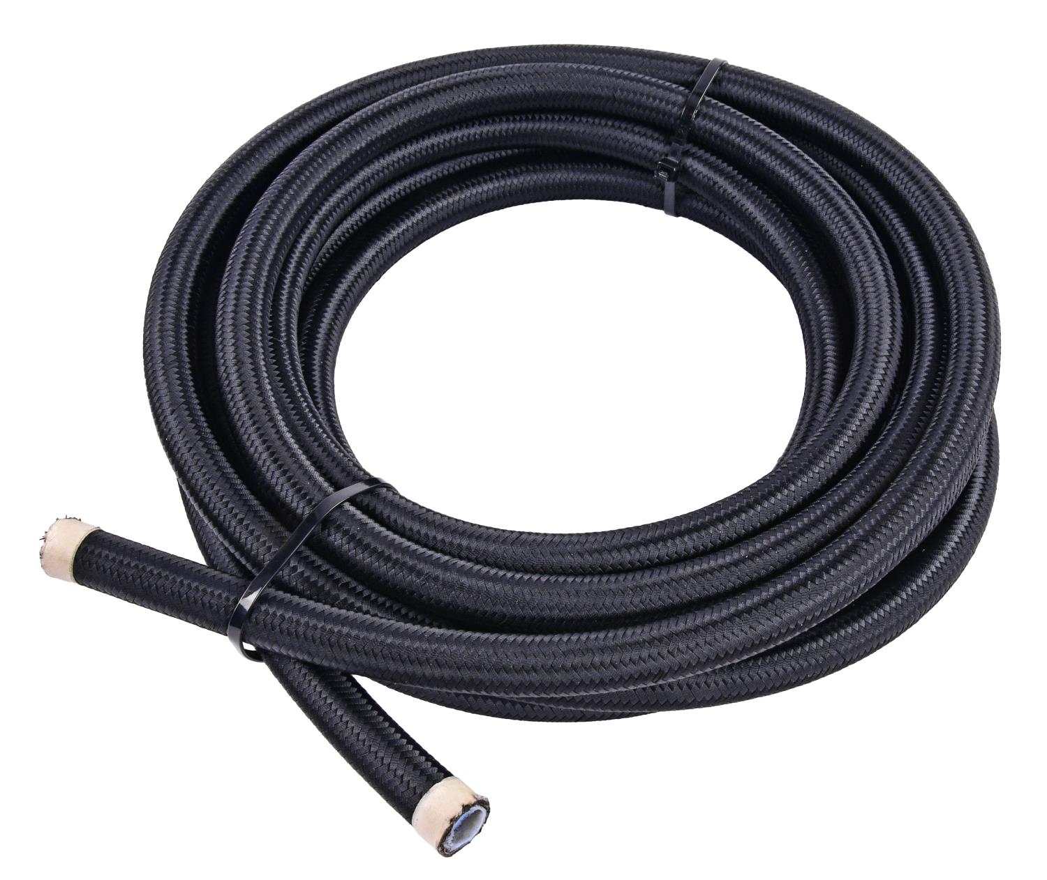 JEGS 104932 PTFE-Lined Black Braided Nylon Hose -10 AN Length: 20 ft. PTFE-Lined