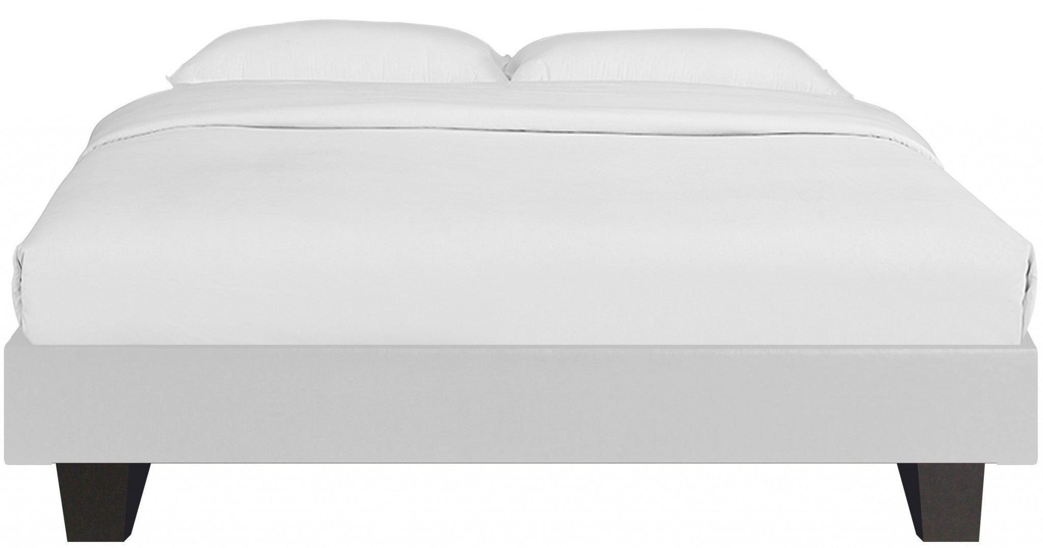 HomeRoots 397007 Platform Bed, White - Queen Size