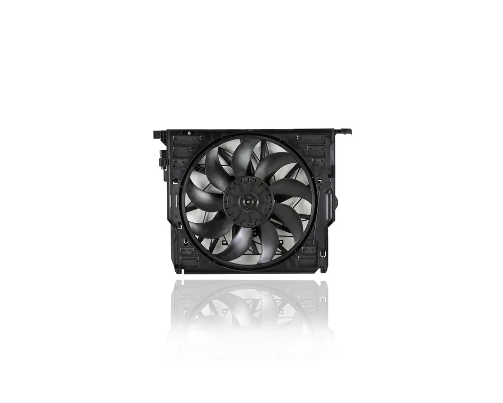 Dual Radiator and Condenser Fan Assembly - Cooling Direct 624260 Compatible/Replacement for '10-18 BMW 5-Series Gran Turismo(11-16 Sedan), 12-18 6-Series, 13-18 Gran T, 09-15 7-Series - 17428509743