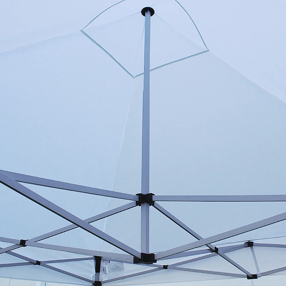 King Canopy Ares 10'x10' Instant Pop up Canopy Booth, 1 1/2 Inch Leg, Steel Frame, White